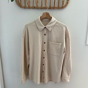 OAK + FORT Oatmeal Button Down